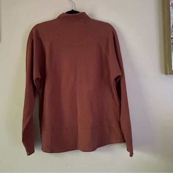 WOOLRICH• womens new highland burnt orange quarter zip pullover size medium nwt - Picture 13 of 15